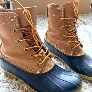 Navy Bean Boots